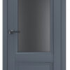 A0-Neoclassico 402 Antracit laminált beltéri ajtó szatén üveggel