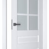 A0-Neoclassico 607 Fehér laminált beltéri ajtó szatén üveggel - Image 2