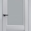 A0-Neoclassico 402 Szürke laminált beltéri ajtó szatén üveggel