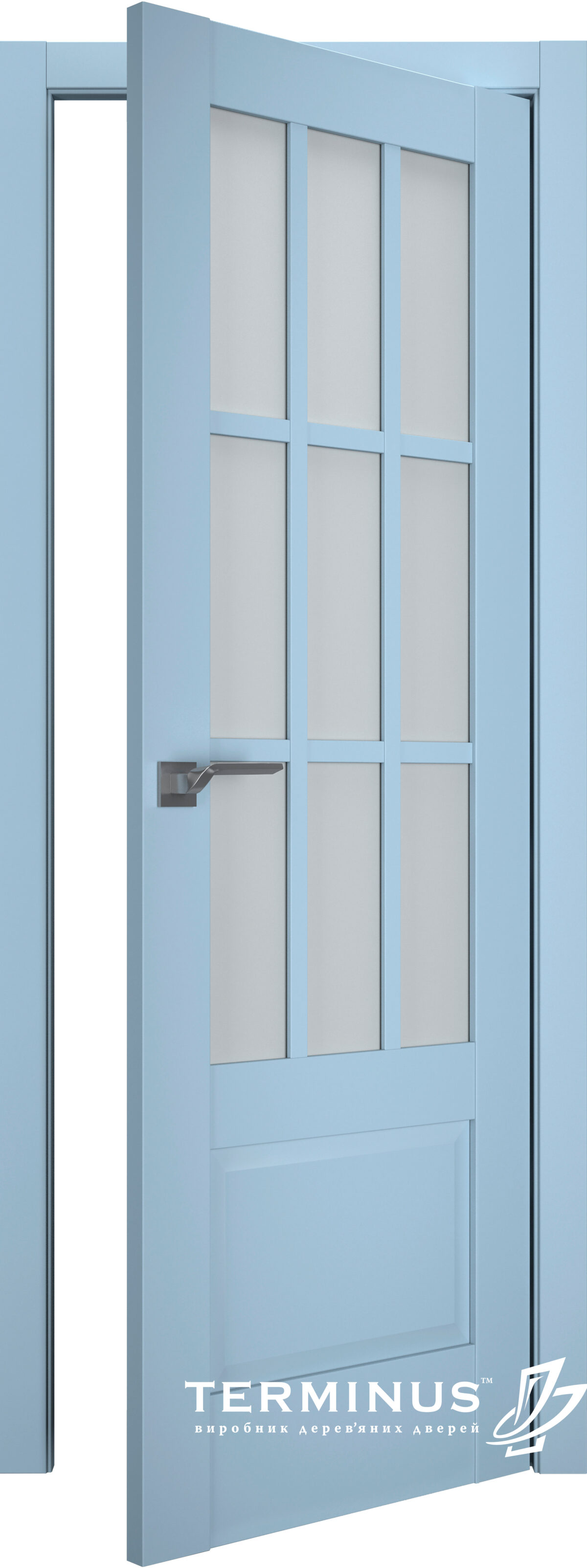 A1-Neo-Soft 604 Akvamarin laminált beltéri ajtó szatén üveggel - Image 2 A1-Neo-Soft 604 Akvamarin laminált beltéri ajtó szatén üveggel - A NeoSoft 604 Aquamarine laminalt belteri ajto szaten uveggel open 1200x3207