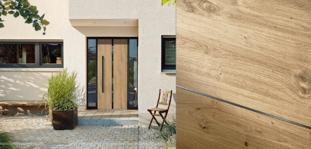 műanyag bejárati ajtó Black Edition – fekete INOX elemek műanyag bejárati ajtók rendelésénél - 1920h920 2048x982 1 1024x491