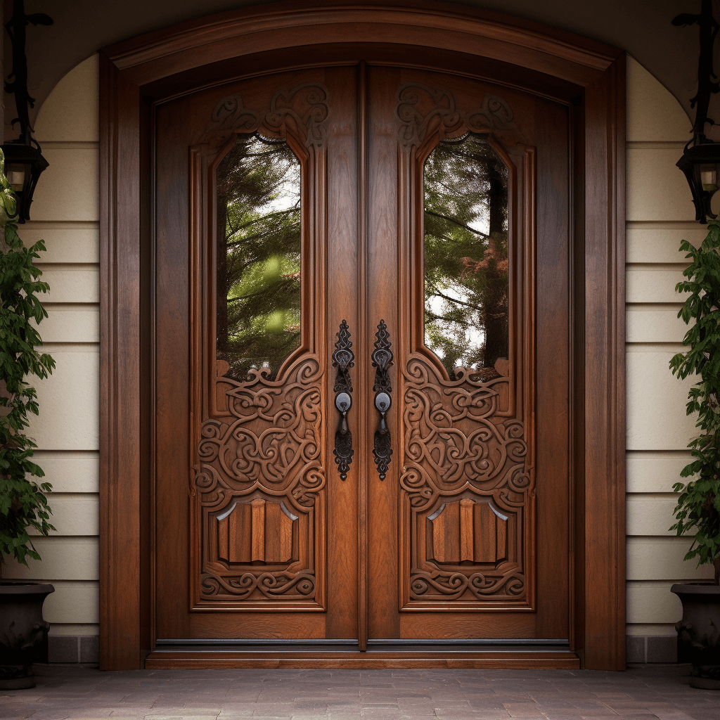 fa bejárati ajtók szépsége és eleganciája