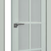 A1-Neo-Soft 601 Oliva laminált beltéri ajtó szatén üveggel - Image 2