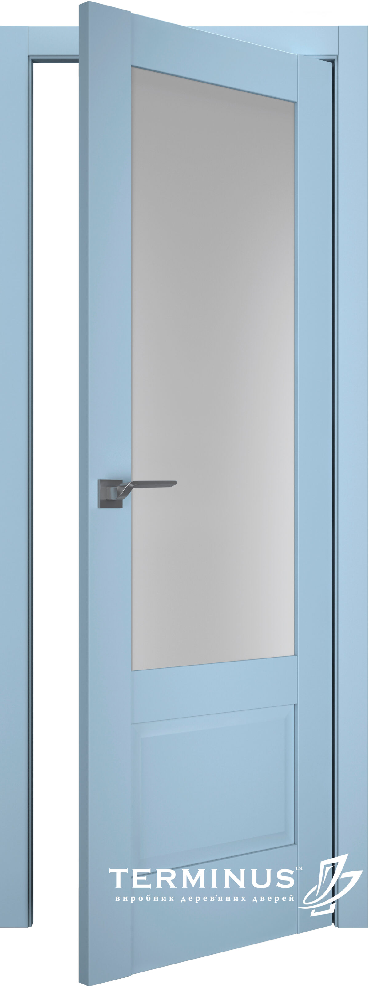 A1-Neo-Soft 606 Akvamarin laminált beltéri ajtó szatén üveggel - Image 2 A1-Neo-Soft 606 Akvamarin laminált beltéri ajtó szatén üveggel - A NeoSoft 606 Aquamarine belteri ajto szaten uveggel open 1200x3203