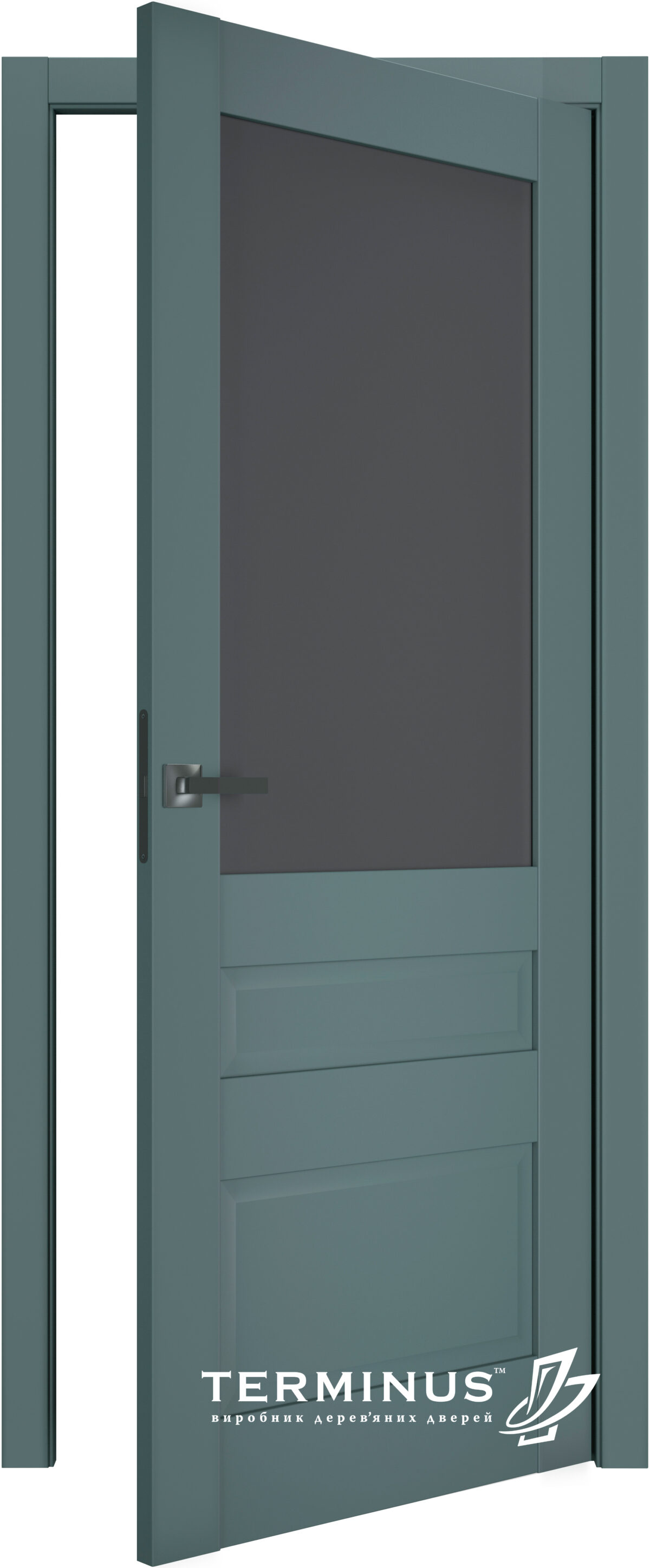 A1-Neo-Soft 608 Malahit laminált beltéri ajtó szatén üveggel - Image 2 A1-Neo-Soft 608 Malahit laminált beltéri ajtó szatén üveggel - A NeoSoft 608 Malahit laminalt belteri ajto szaten uveggel open 1200x2895