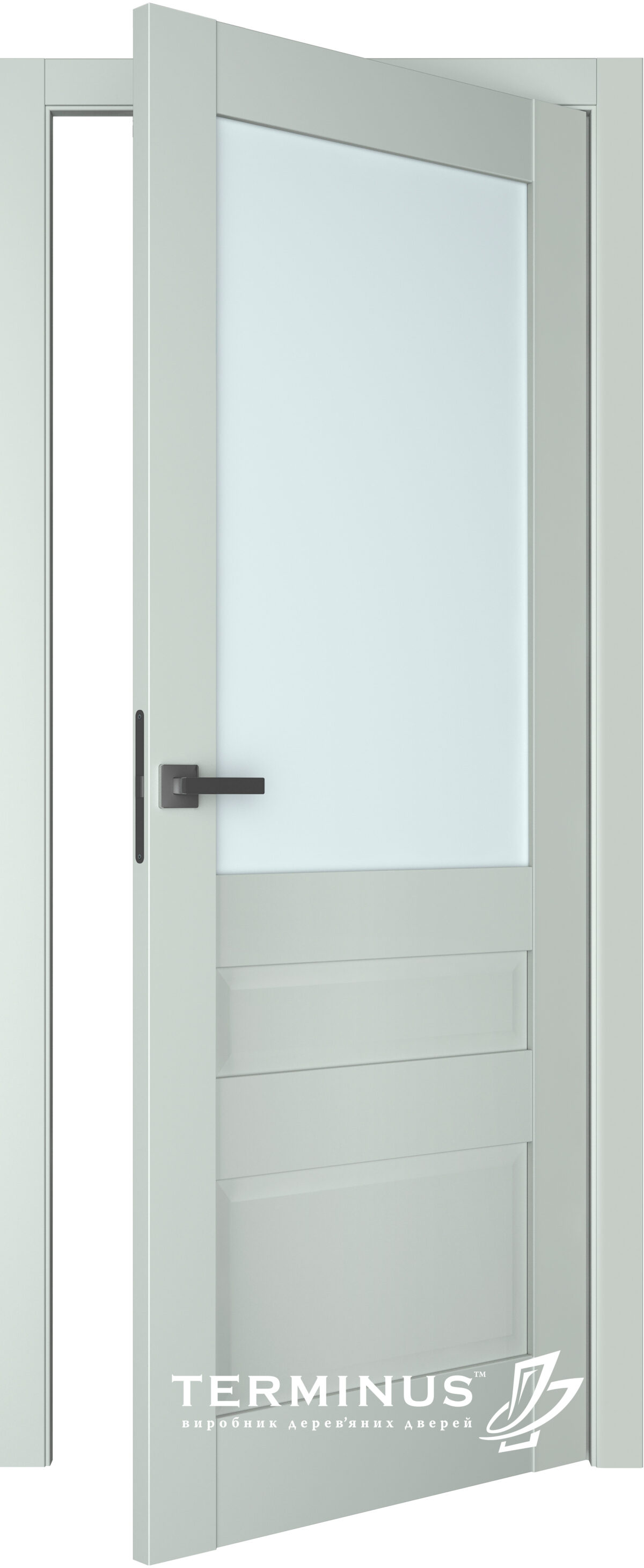 A1-Neo-Soft 608 Oliva laminált beltéri ajtó szatén üveggel - Image 2 A1-Neo-Soft 608 Oliva laminált beltéri ajtó szatén üveggel - A NeoSoft 608 Olivin laminalt belteri ajto szaten uveggel open 1200x2918
