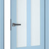 A1-Neo-Soft 609 Akvamarin laminált beltéri ajtó szatén üveggel - Image 2