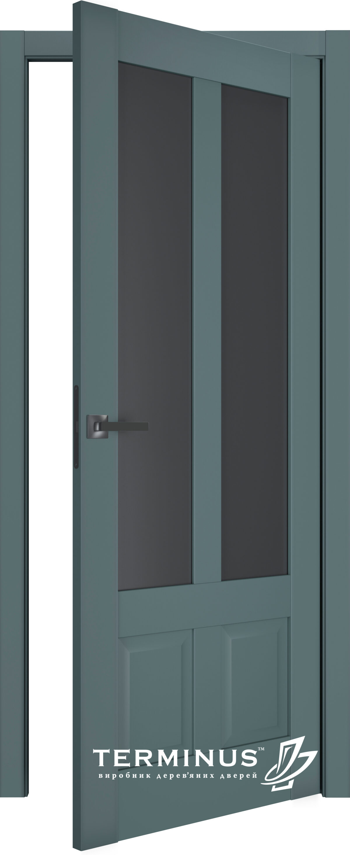 A1-Neo-Soft 609 Malahit laminált beltéri ajtó szatén üveggel - Image 2 A1-Neo-Soft 609 Malahit laminált beltéri ajtó szatén üveggel - A NeoSoft 609 Malahit laminalt belteri ajto szaten uveggel open 1200x2933