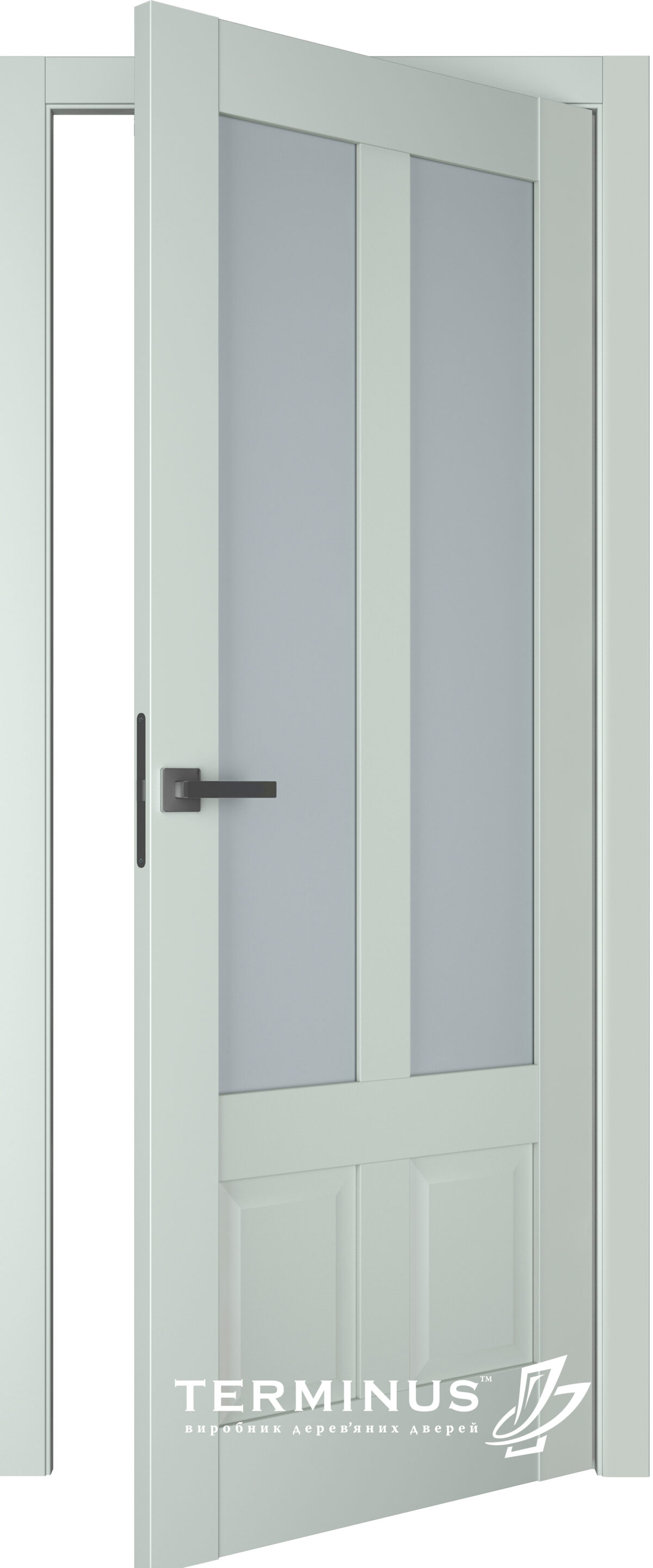 A1-Neo-Soft 609 Oliva laminált beltéri ajtó szatén üveggel - Image 2 A1-Neo-Soft 609 Oliva laminált beltéri ajtó szatén üveggel - A NeoSoft 609 Olivin laminalt belteri ajto szaten uveggel open 1200x2884