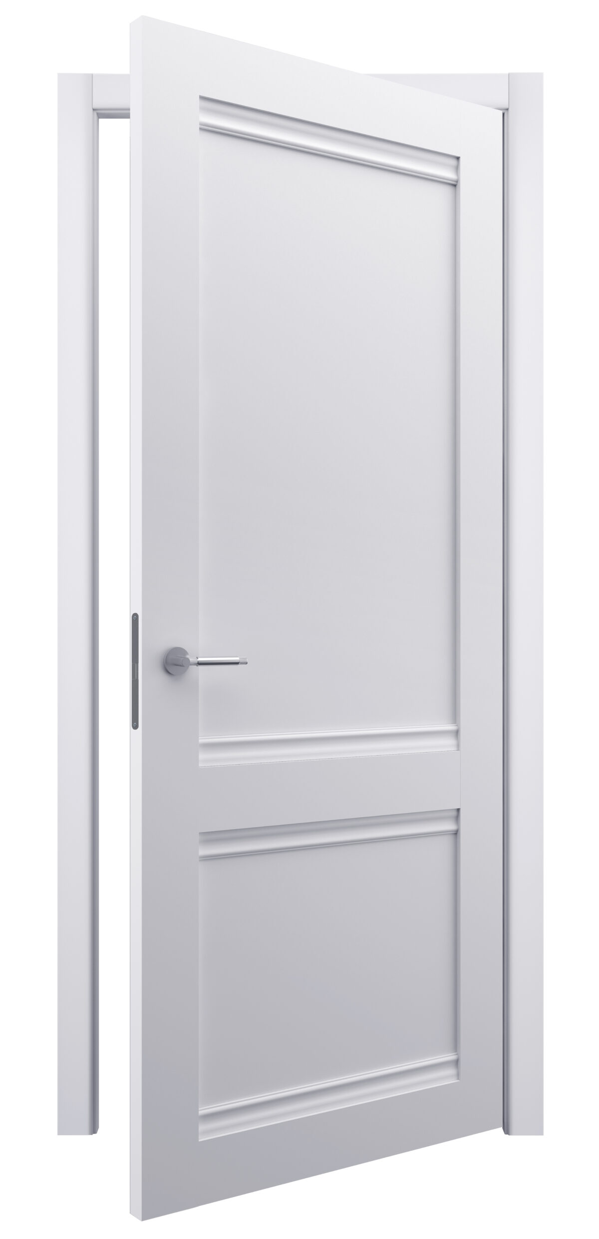 A0-Neoclassico 404 Fehér laminált beltéri ajtó tömör - Image 2 A0-Neoclassico 404 Fehér laminált beltéri ajtó tömör - A0 Neoclassico 404 White laminalt belteri ajto tomor open 1200x2482