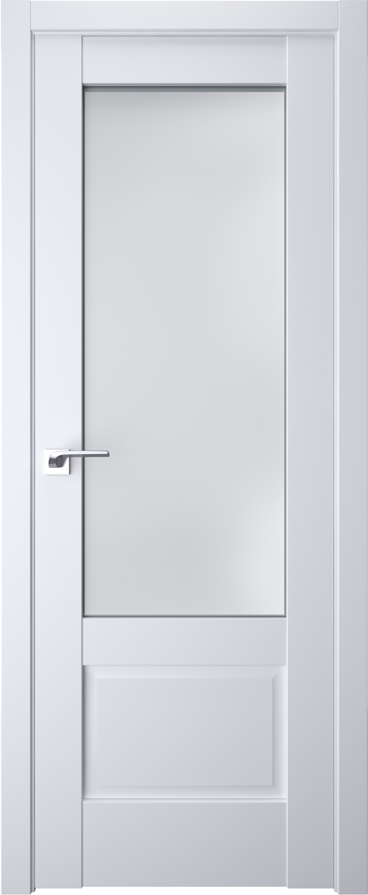 A0-Neoclassico 606 Fehér laminált beltéri ajtó szatén üveggel A0-Neoclassico 606 Fehér laminált beltéri ajtó szatén üveggel - A0 Neoclassico 606 White laminalt belteri ajto uveges 1200x2917