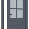 A0-Neoclassico 607 Antracit laminált beltéri ajtó szatén üveggel - Image 2