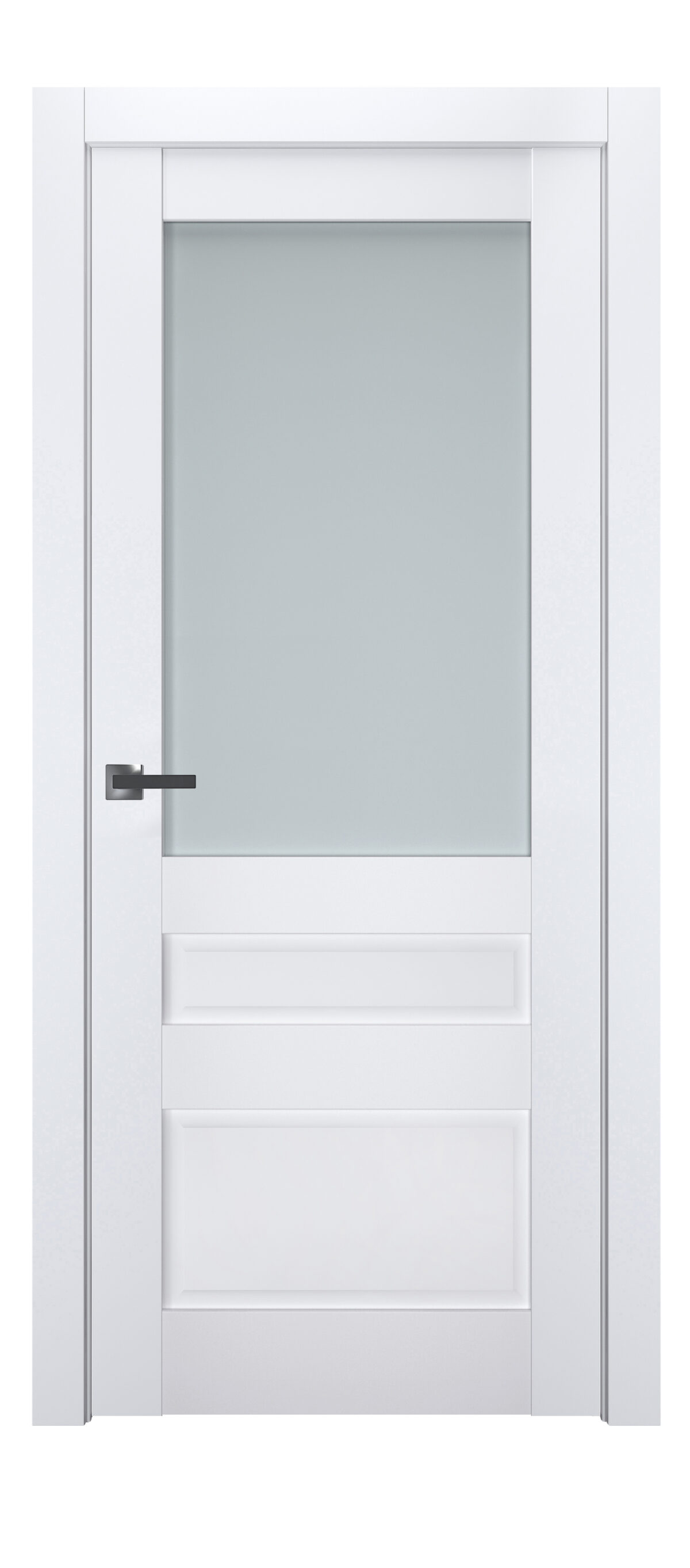 A0-Neoclassico 608 Fehér laminált beltéri ajtó szatén üveggel A0-Neoclassico 608 Fehér laminált beltéri ajtó szatén üveggel - A0 Neoclassico 608 White laminalt belteri ajto uveges 1200x2725