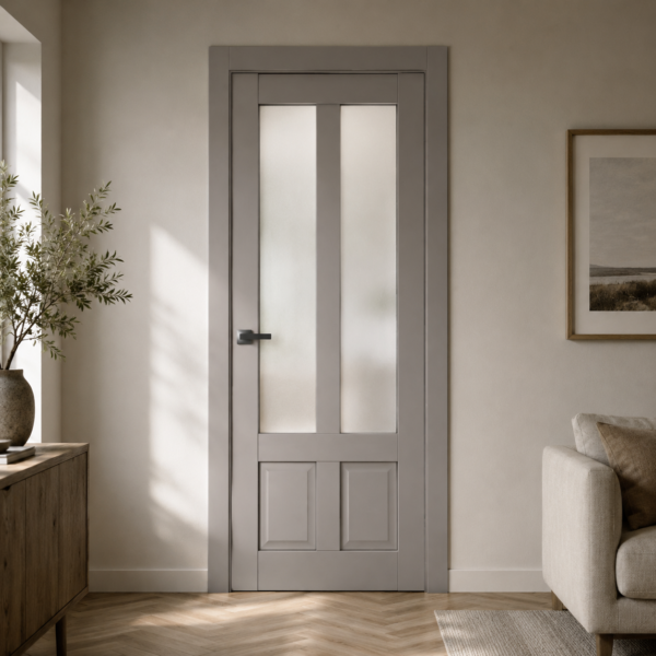 A1-Neo-Soft 609 Oniksz laminált beltéri ajtó szatén üveggel
