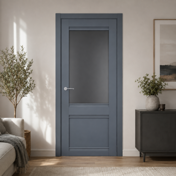 A0-Neoclassico 404 Antracit laminált beltéri ajtó szatén üveggel A0-Neoclassico 608 Magnólia laminált beltéri ajtó tömör - A0 Neoclassico 404 Antracit laminalt belteri ajto uveges scaled 1 600x600