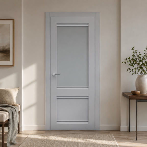 A0-Neoclassico 404 Szürke laminált beltéri ajtó szatén üveggel - A0 Neoclassico 404 Light Grey laminalt belteri ajto uveges scaled 1 600x600 A0-Neoclassico 404 Magnólia laminált beltéri ajtó szatén üveggel - A0 Neoclassico 404 Light Grey laminalt belteri ajto uveges scaled 1 600x600