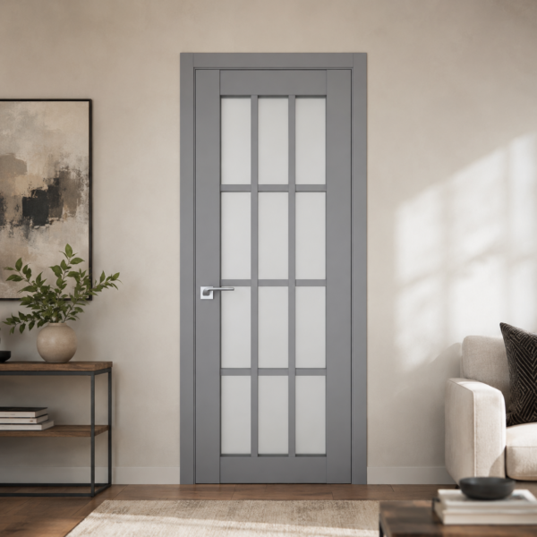 A0-Neoclassico 603 Szürke laminált beltéri ajtó szatén üveggel - A0 Neoclassico 603 Light Grey laminalt belteri ajto uveges 1 600x600 A0-Neoclassico 603 Magnólia laminált beltéri ajtó szatén üveggel - A0 Neoclassico 603 Light Grey laminalt belteri ajto uveges 1 600x600