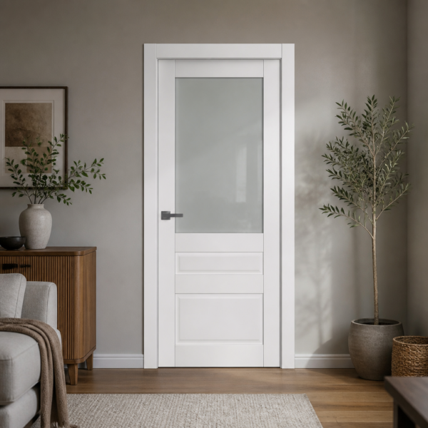 A0-Neoclassico 608 Fehér laminált beltéri ajtó szatén üveggel - A0 Neoclassico 608 White laminalt belteri ajto uveges scaled 1 600x600 A0-Neoclassico 608 Magnólia laminált beltéri ajtó szatén üveggel - A0 Neoclassico 608 White laminalt belteri ajto uveges scaled 1 600x600