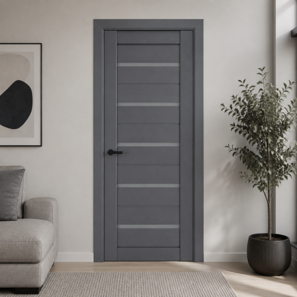 A2-Elit-Plus 111 Antracit laminált beltéri ajtó szatén üveggel A1-Neo-Soft 608 Zafir laminált beltéri ajtó szatén üveggel - Elit Plus2011120Antracit20belteri20ajto20szaten20uveggel 1 600x600